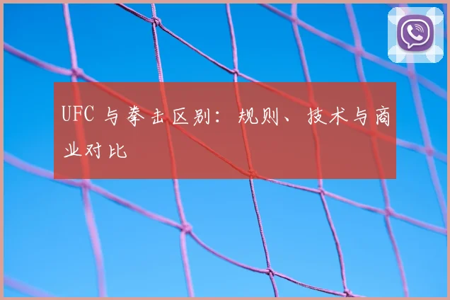 UFC 与拳击区别:规则、技术与商业对比