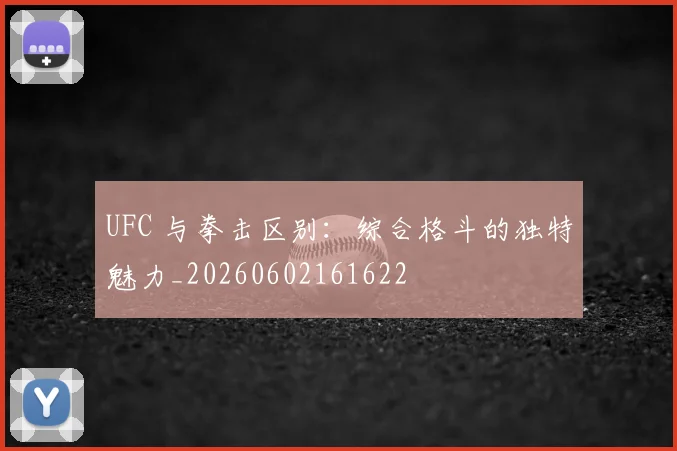 UFC 与拳击区别:综合格斗的独特魅力_20260602161622